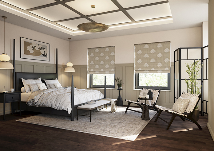 William Morris At Home Marigold Tree Embroidery, Linen - Twist&Fit Roman Blind - Image 7